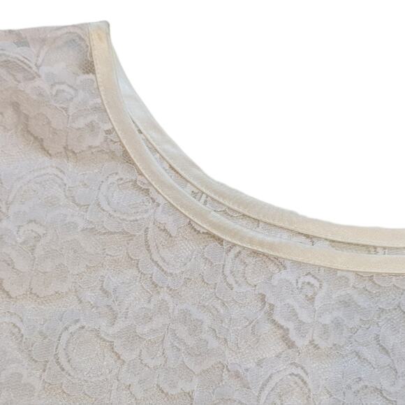 Chic by h.i.s. vintage lace intimate top white size L NOS - Picture 2 of 7
